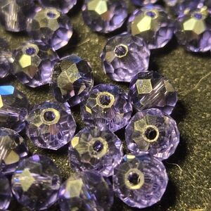 Purple Faceted Beads